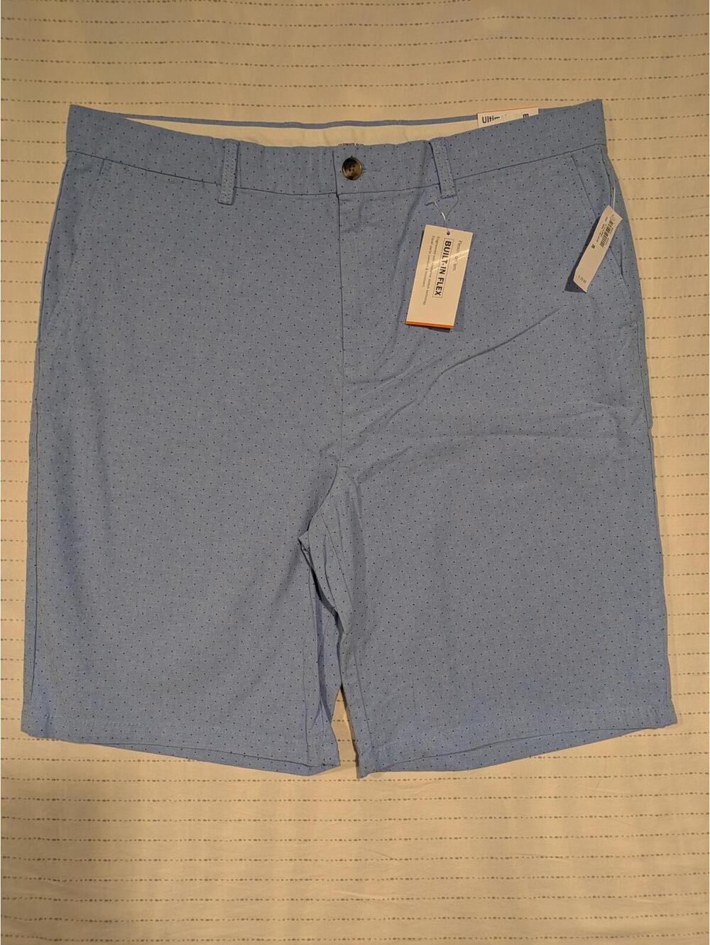 Old Navy Built In Flex Slim Fit Blue Dot Shorts Size 38 Mens 39x10